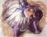 Dancer Adjusting her Slippers Edgar Degas